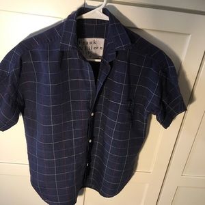 FRANK AND Eileen ROSE SHORT SLEEVE LINEN . SIZE XS